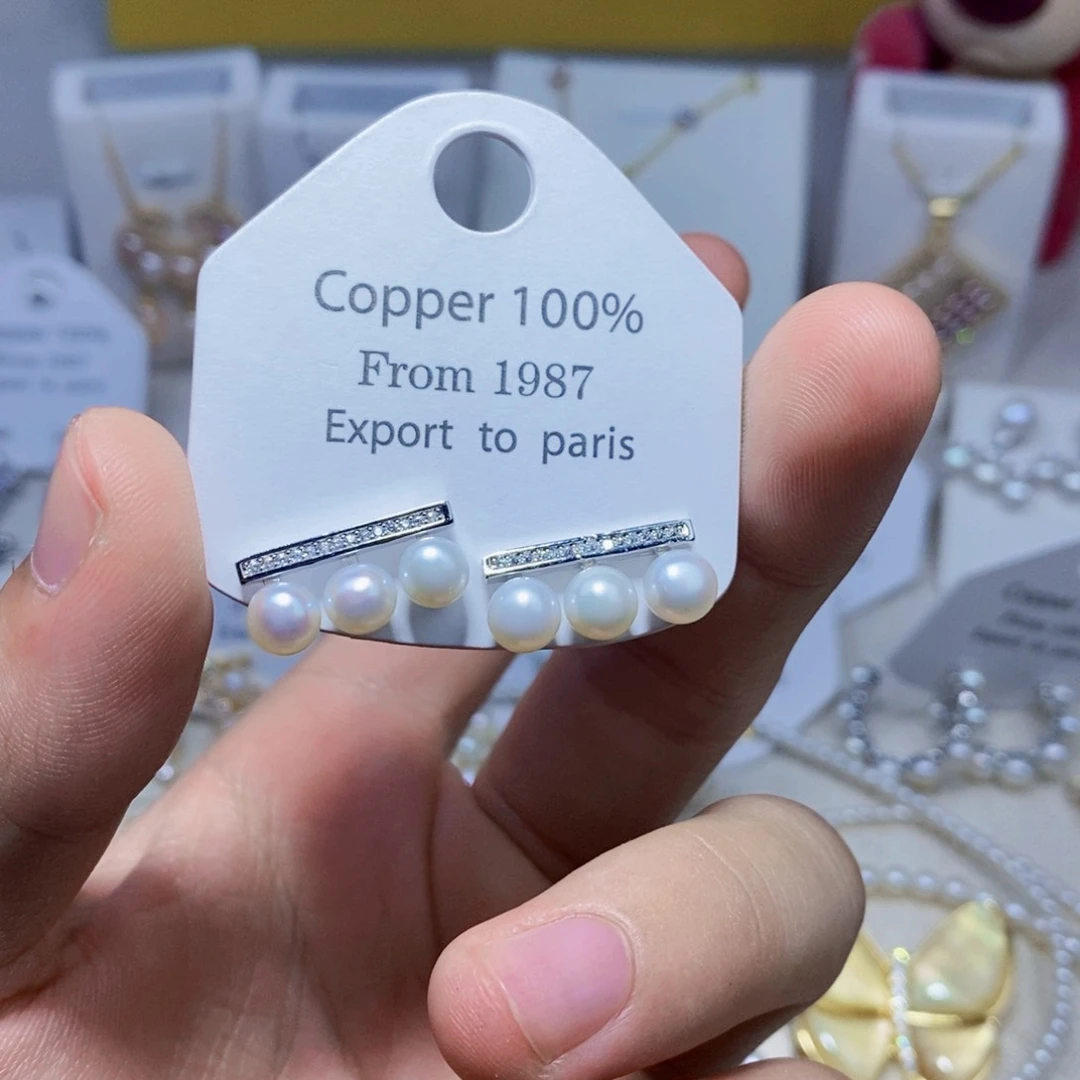 未镶嵌淡水珍珠耳饰