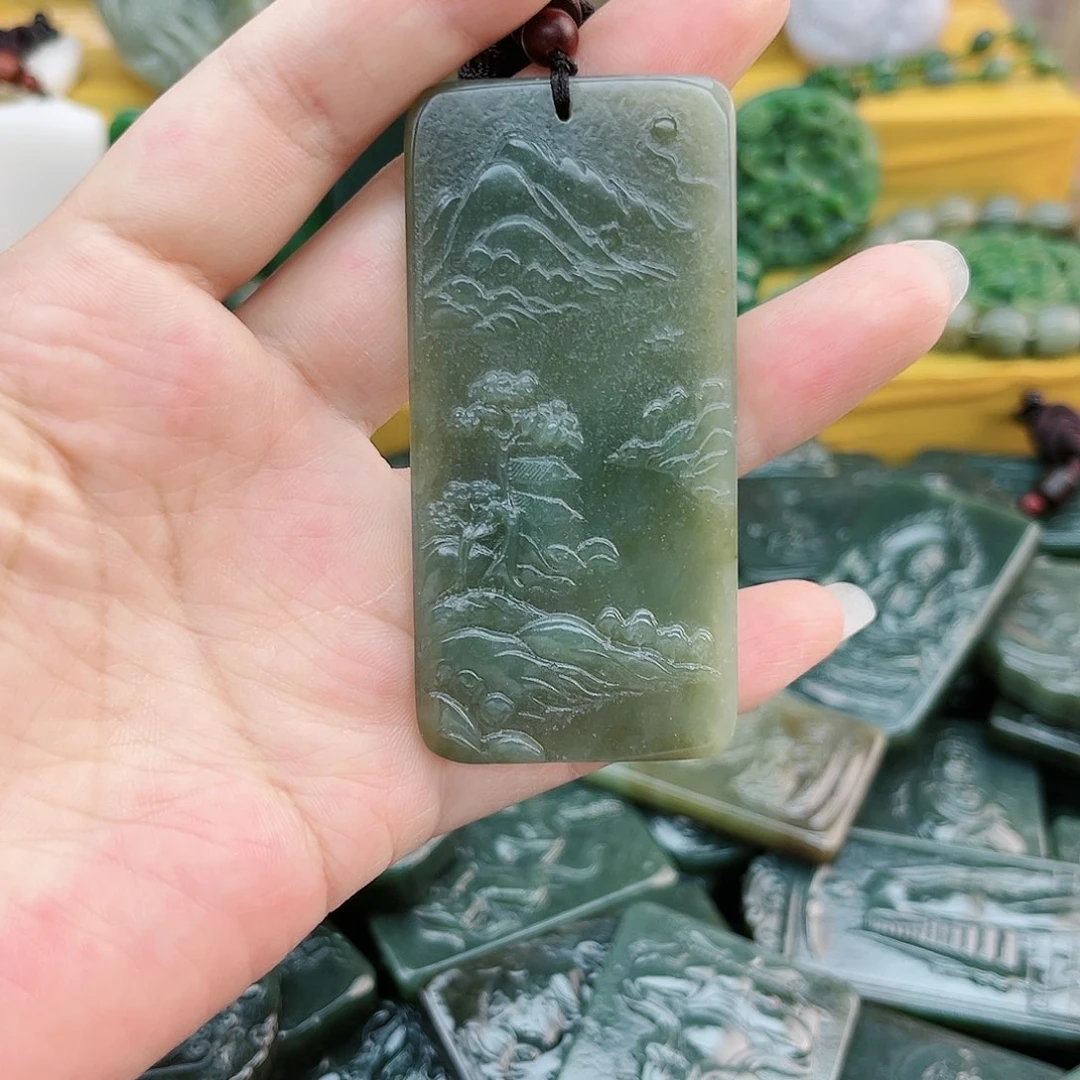 和田玉未镶嵌颈饰