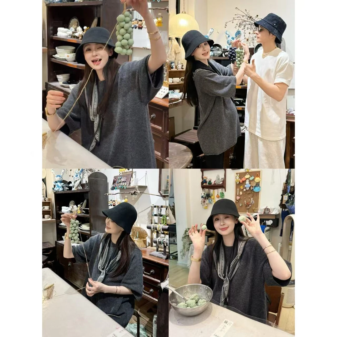 SG / 郭幂幂 AW 高定款 羊毛拉绒(不含丝巾)中袖毛衣MY-20251666