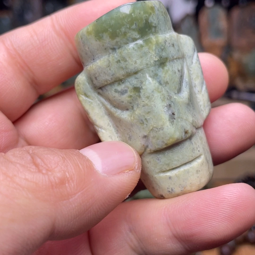 岫岩河磨玉（透闪石质玉）未镶嵌颈饰