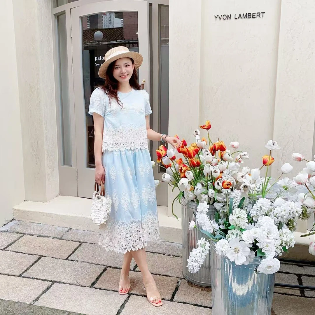 TC.KIDS福利款#63208A TC.KIDS女童品牌夏季套装