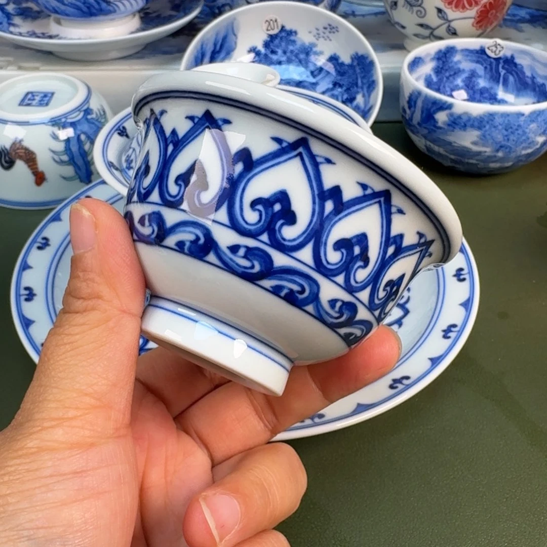 陶景德镇纯手绘茶具圆圆227