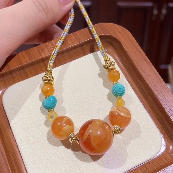 手链蜜蜡未镶嵌手串