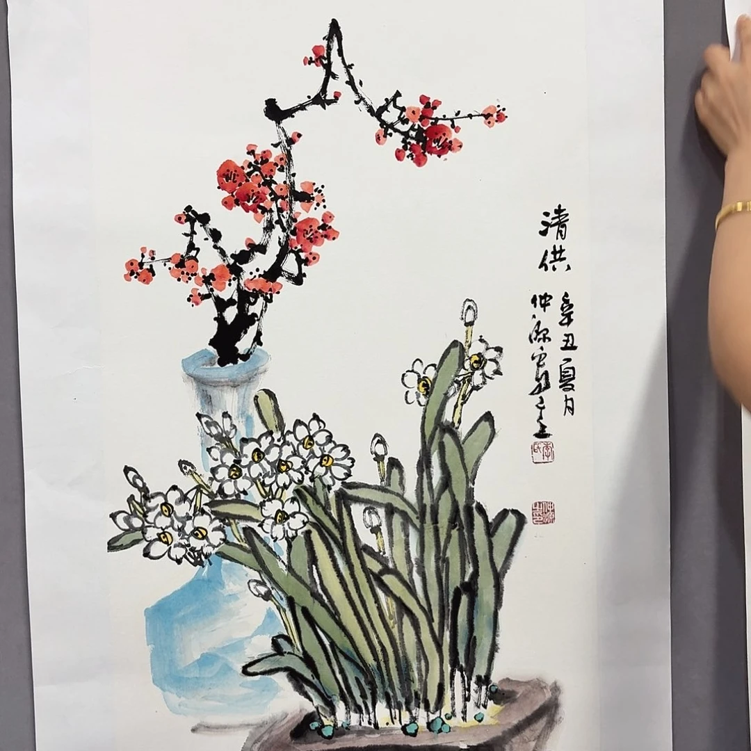 国画亲笔手绘放心去藏