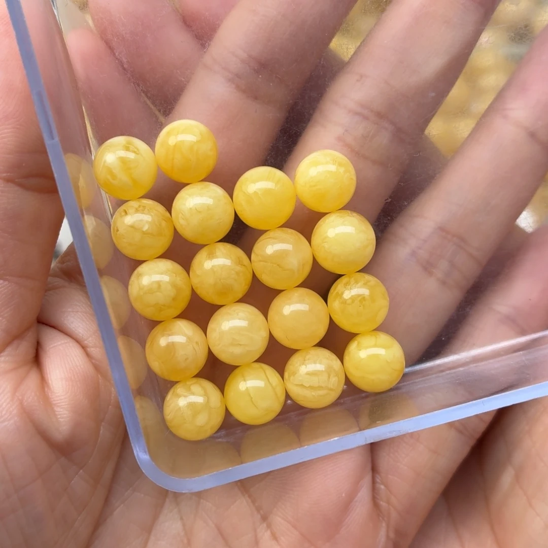 蜜蜡未镶嵌裸石9+蜜蜡手串