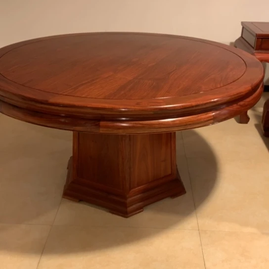 紫檀木类家具用****5158圆桌+餐椅X 1 0