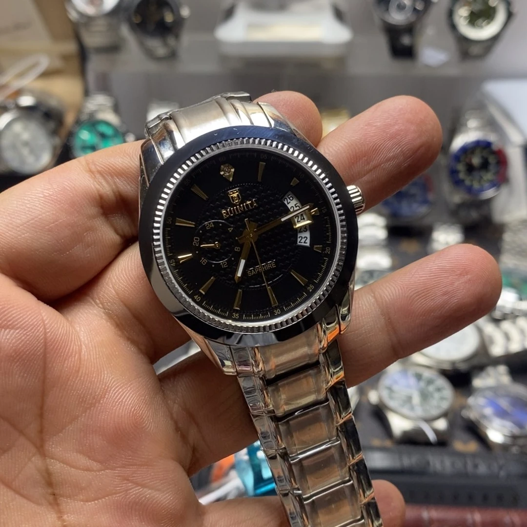 自动机械机芯锻造碳钢全自动机械手表一只