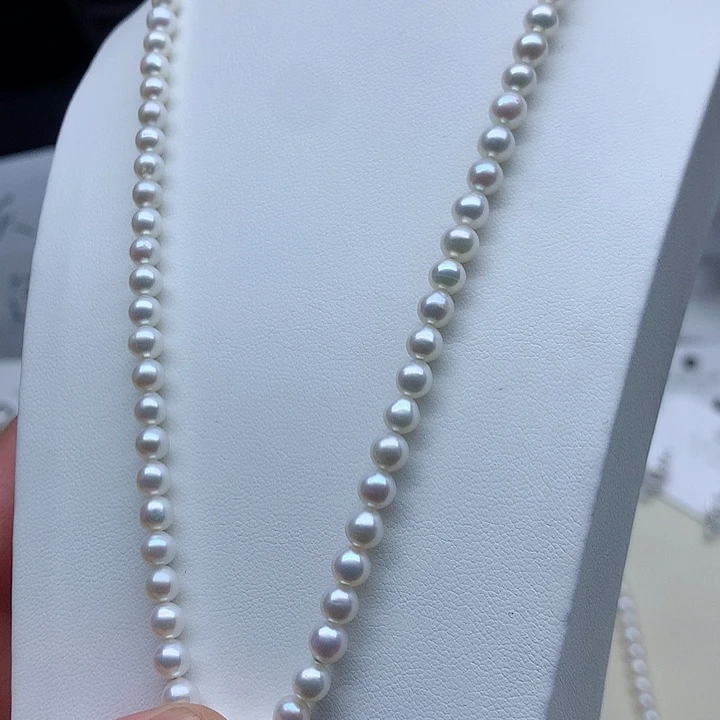 钛钢项链淡水珍珠