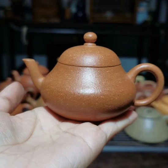 酷***乐紫砂茶壶梨形半手工