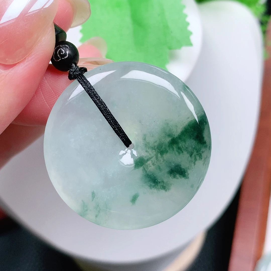 翡翠未镶嵌颈饰平安36-5.4