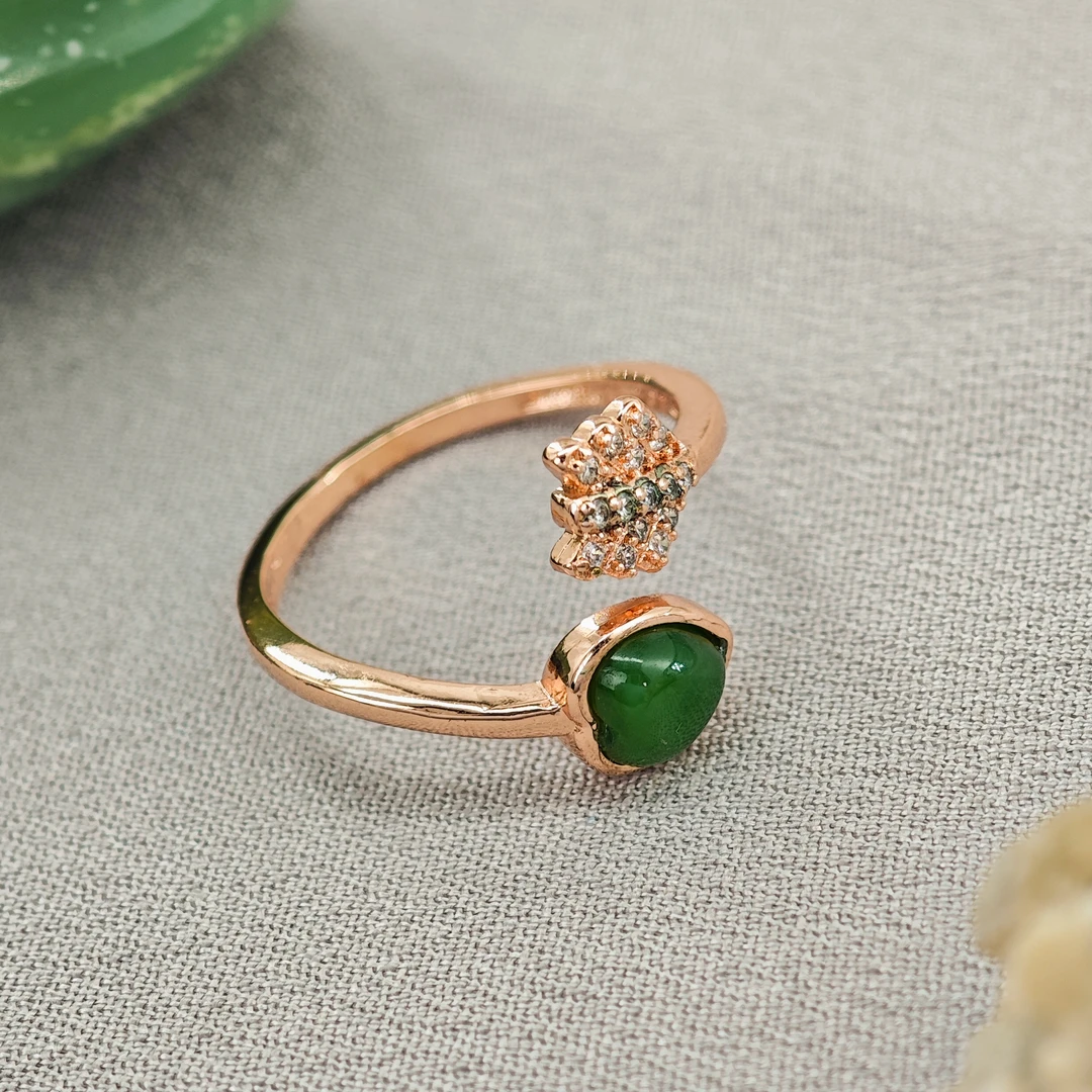 端午节特惠 碧玉心形戒指/NYXF-BYJZ-101（多样性发货）