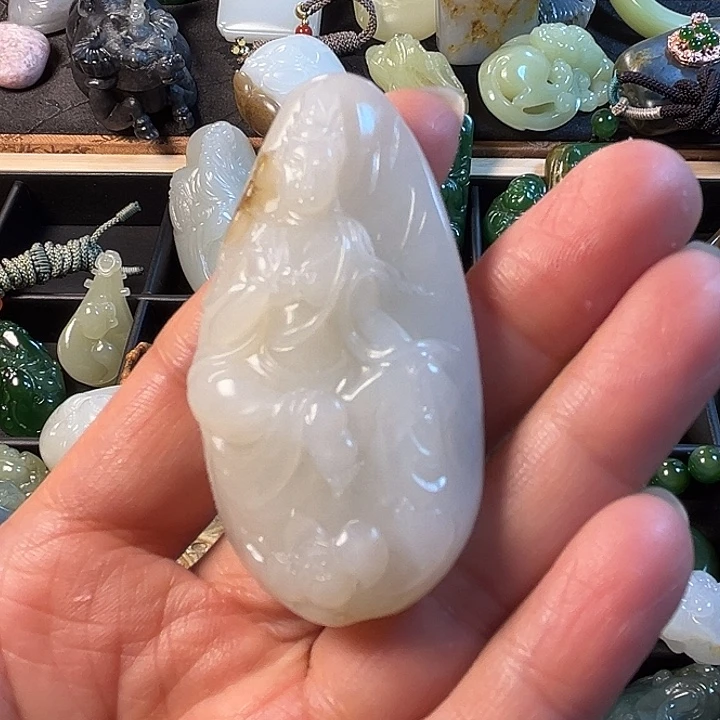 和田玉未镶嵌挂件