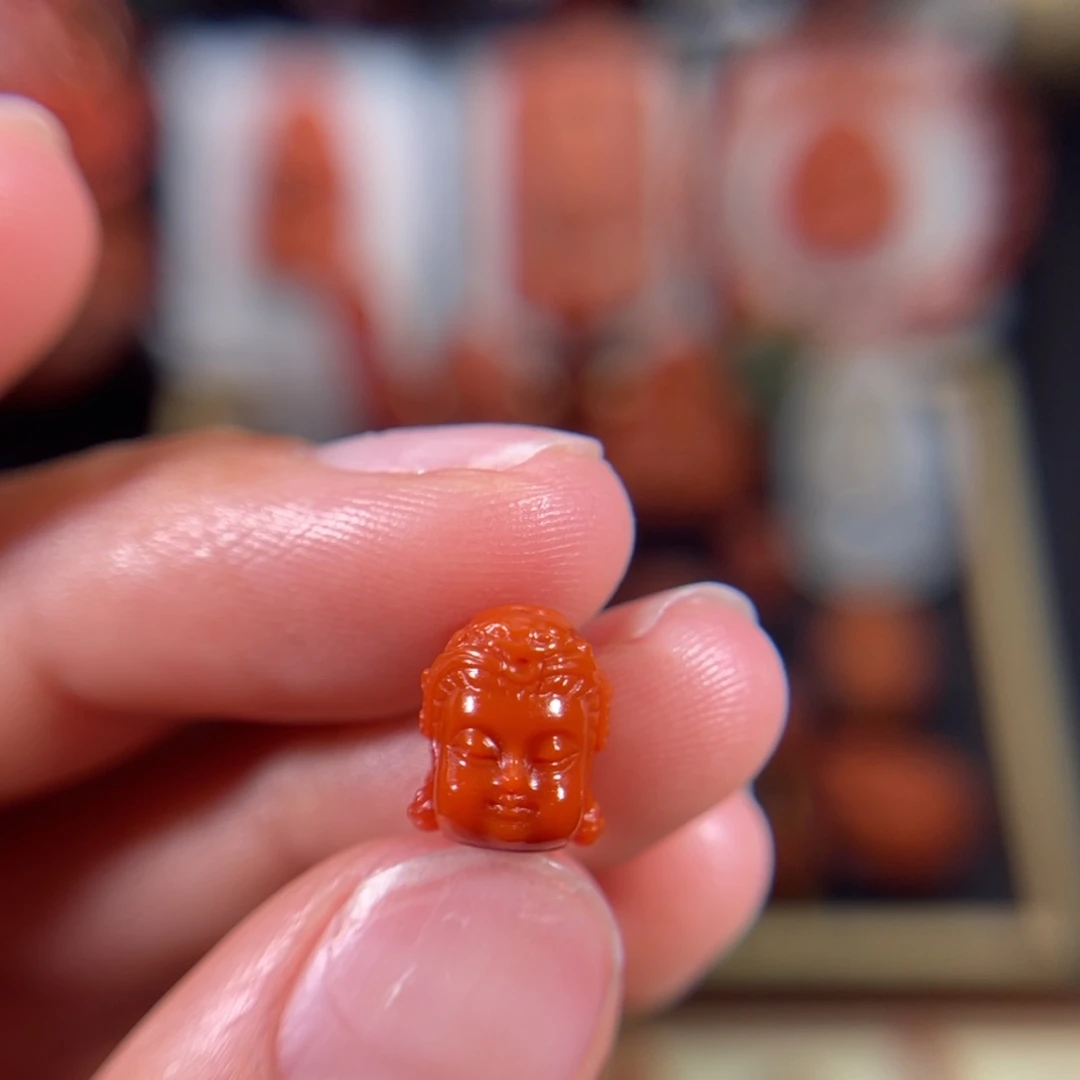南红玛瑙未镶嵌宝宝观音9.6*7.9