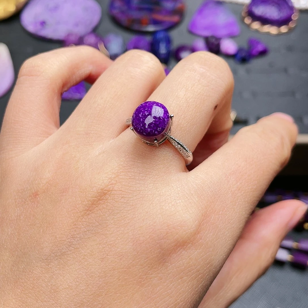 苏纪石（舒俱来）戒指银S925镶嵌