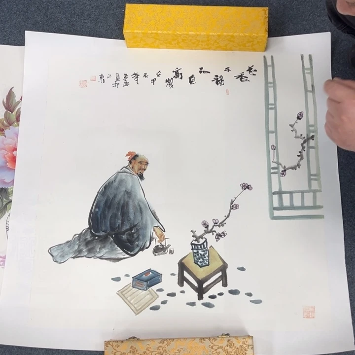 国画宣纸纯手绘字画