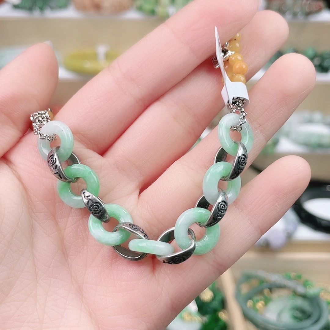 土****翡翠未镶嵌手链手链