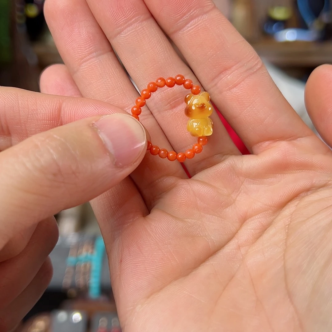 南红玛瑙戒指未镶嵌