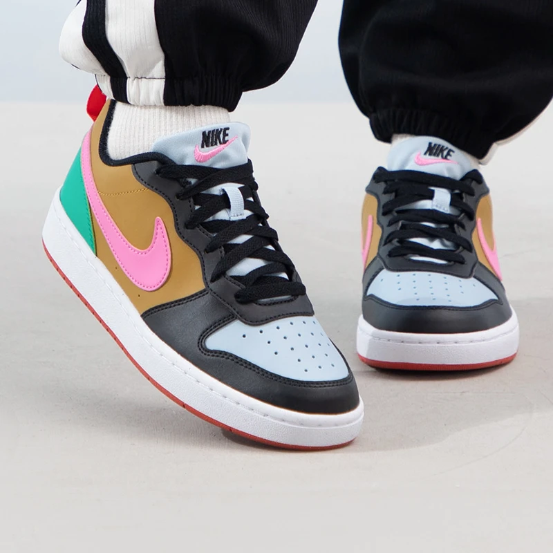 NIKE耐克板鞋女鞋2024春季新款运动鞋大童COURT运动休闲鞋 DV5456