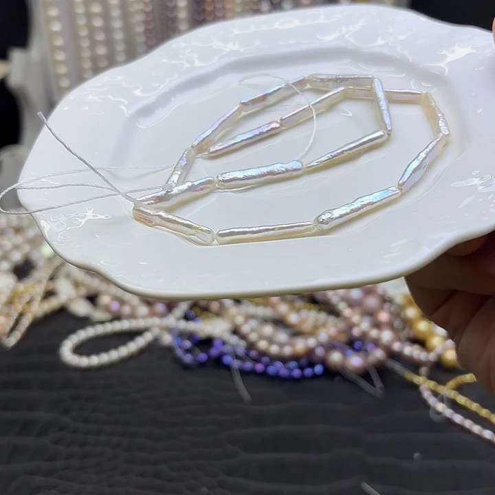 颈饰银S925镶嵌淡水珍珠