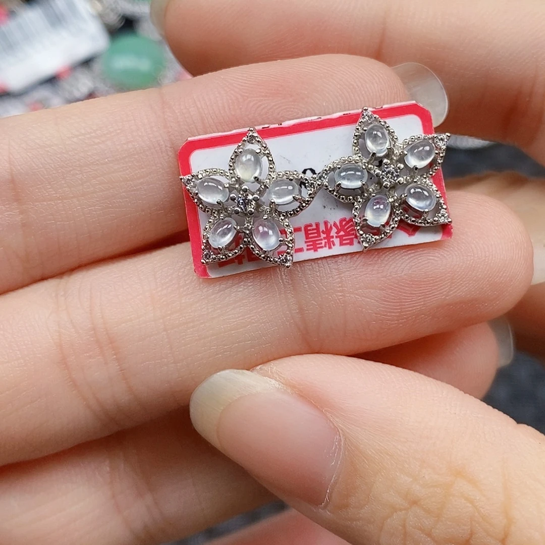 翡翠银S925镶嵌戒指