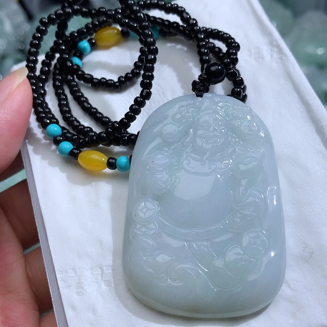 翡翠未镶嵌颈饰982