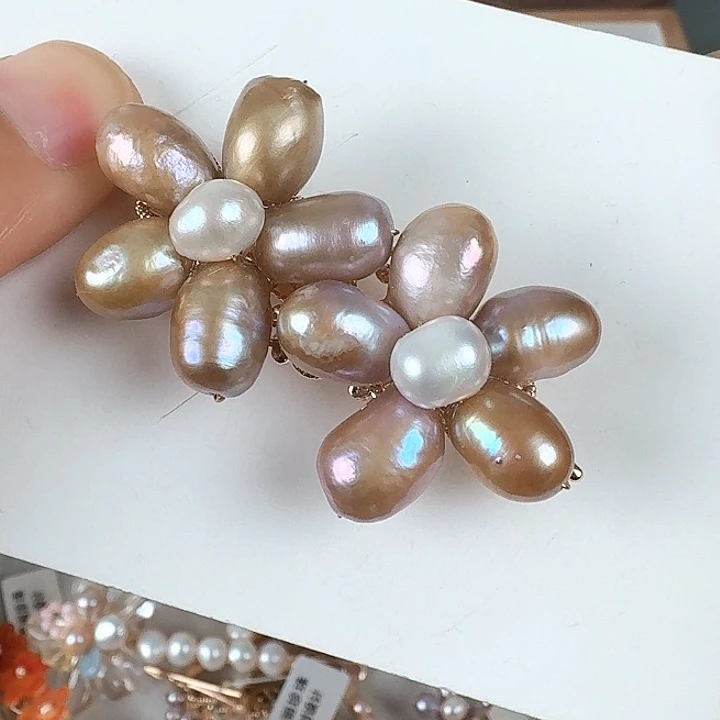 淡水珍珠发饰未镶嵌