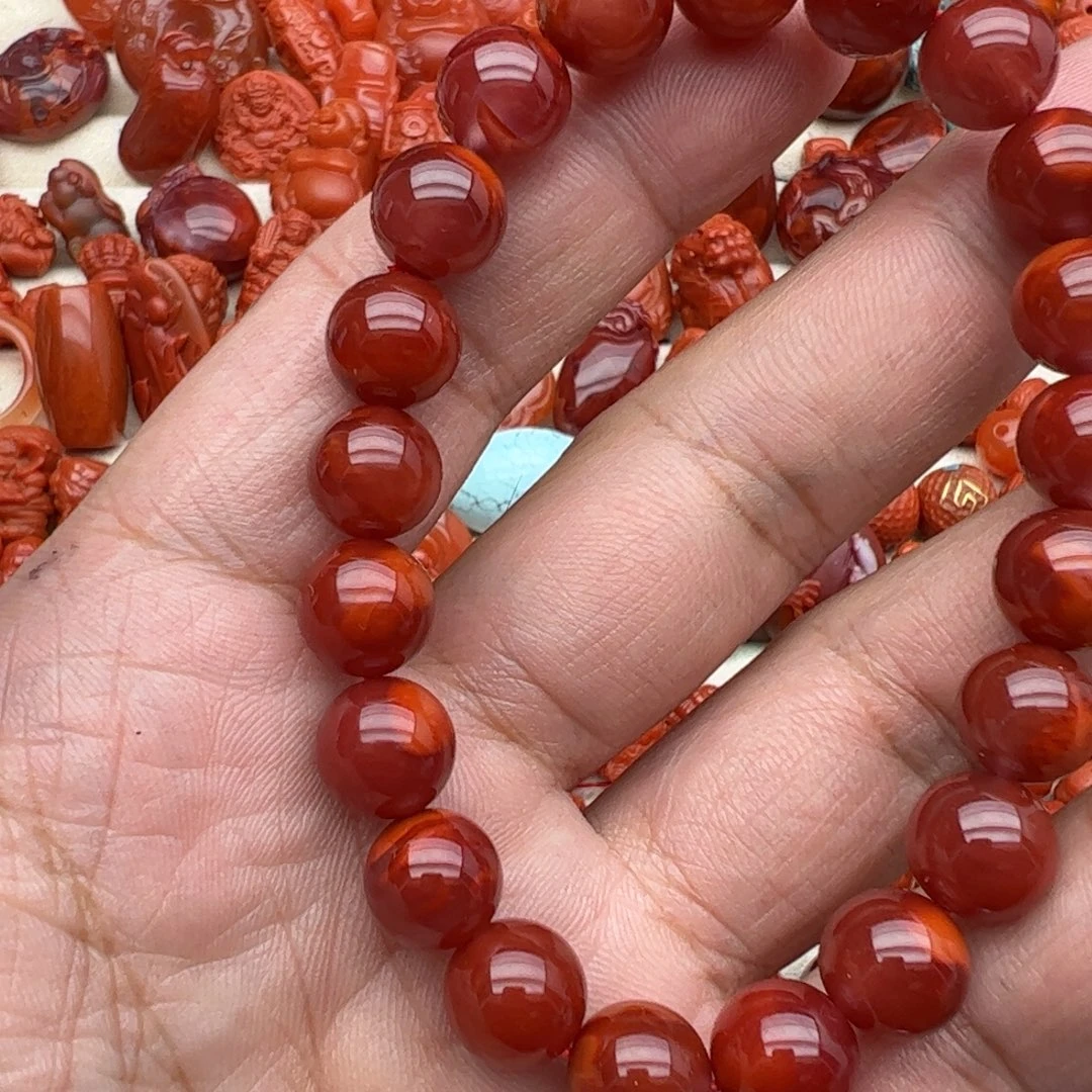 南红玛瑙未镶嵌配饰定制