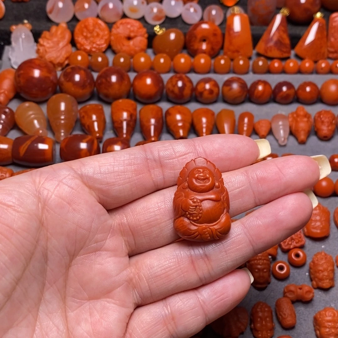 南红玛瑙未镶嵌手链