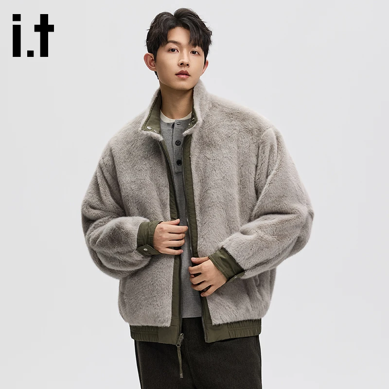 IT.FIVECM男士冬季（双面穿座山雕）双色重磅水洗抗寒加绒保暖外套