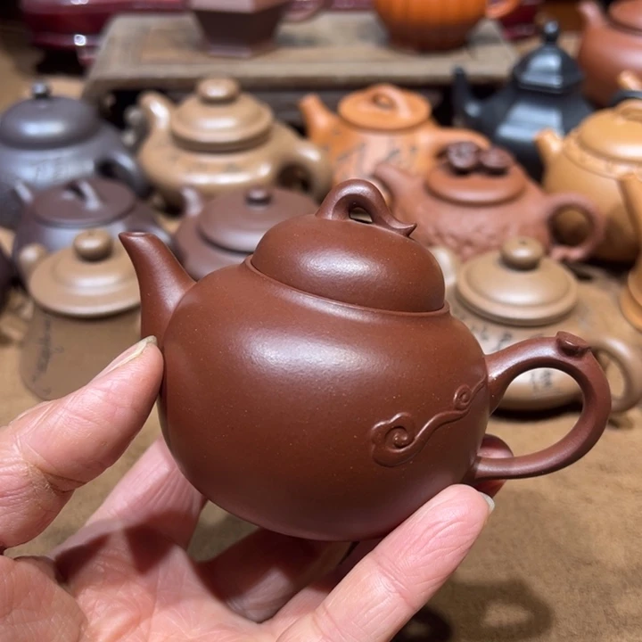 紫砂茶壶夜*猫宜兴紫砂