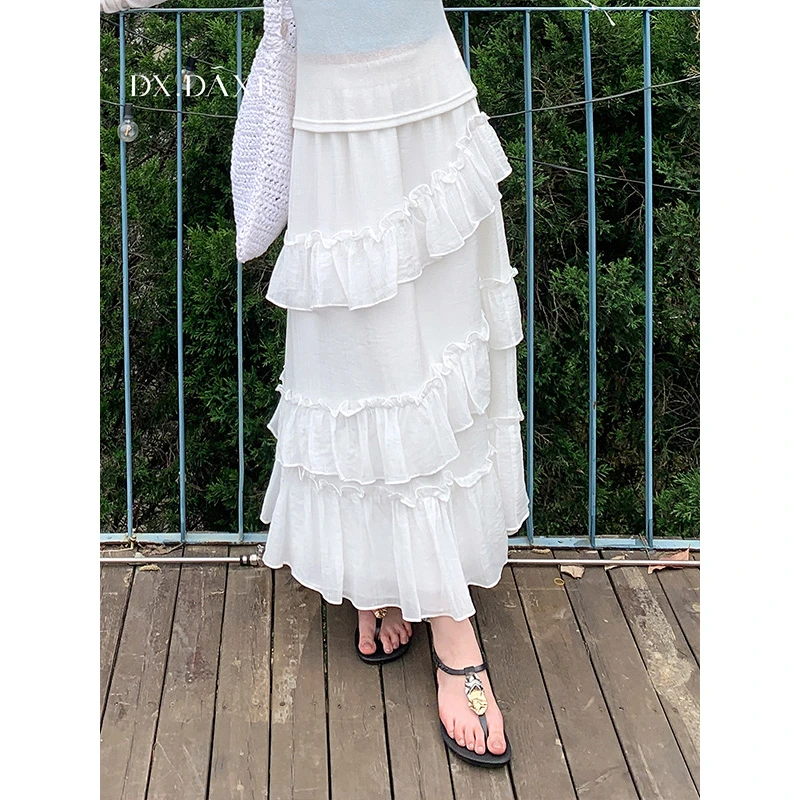 代大喜【芭蕾序曲】欧若风裙子女款爆款2025新款半身裙气质百搭长裙