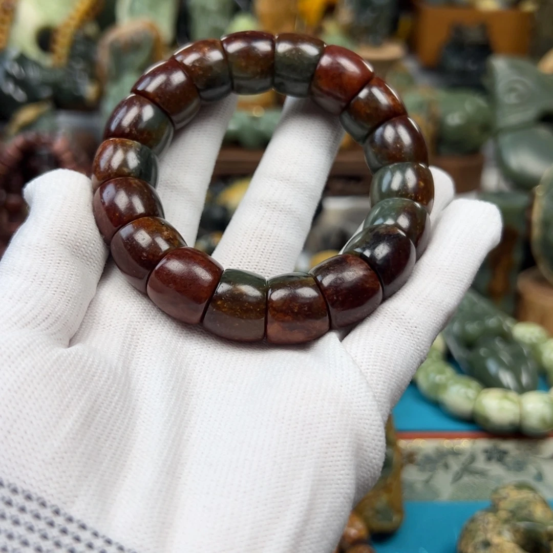 郑***康岫岩河磨玉（透闪石质玉）未镶嵌手串