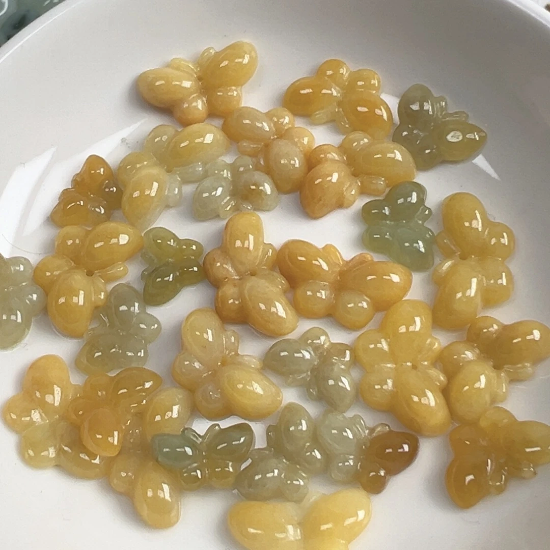 翡翠散珠翡翠蝴蝶一个可挑