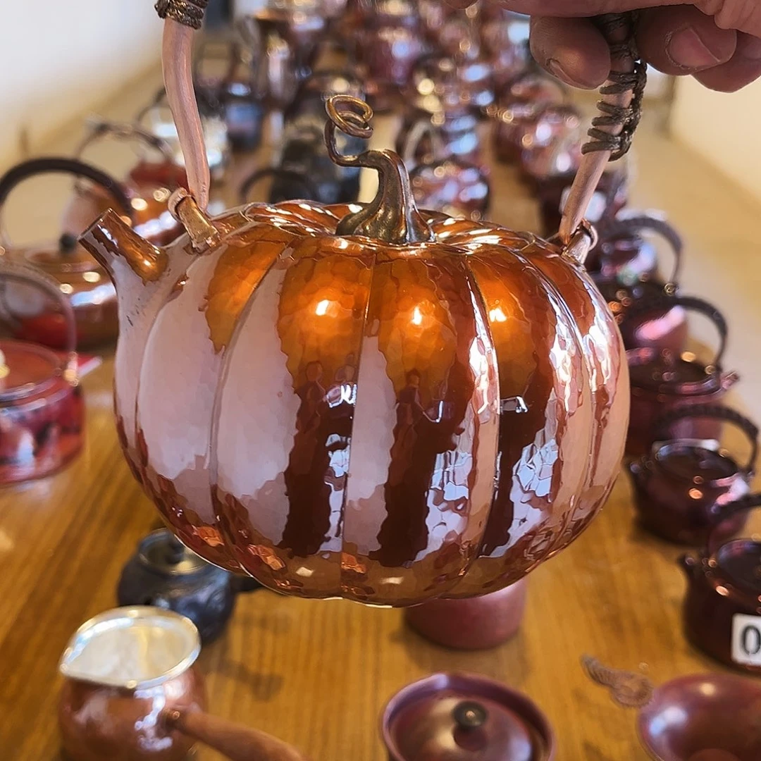 烤色南瓜壶新手工锻打工艺