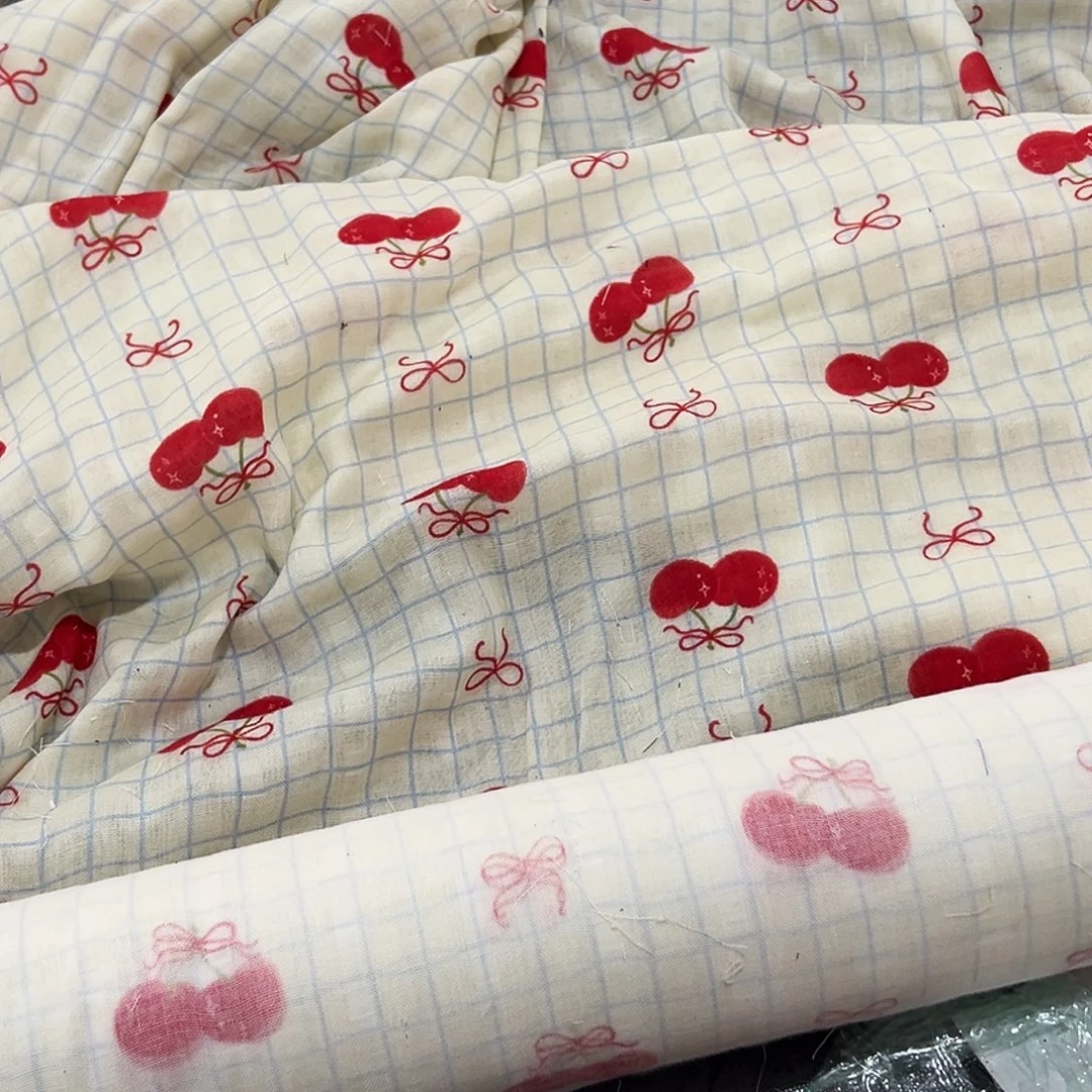 棉一米价纯棉超柔双层纱1.4米宽果子E