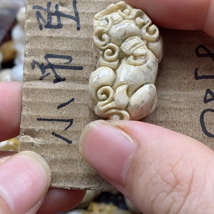 颈饰未镶嵌硅化珊瑚（珊瑚玉）A****)