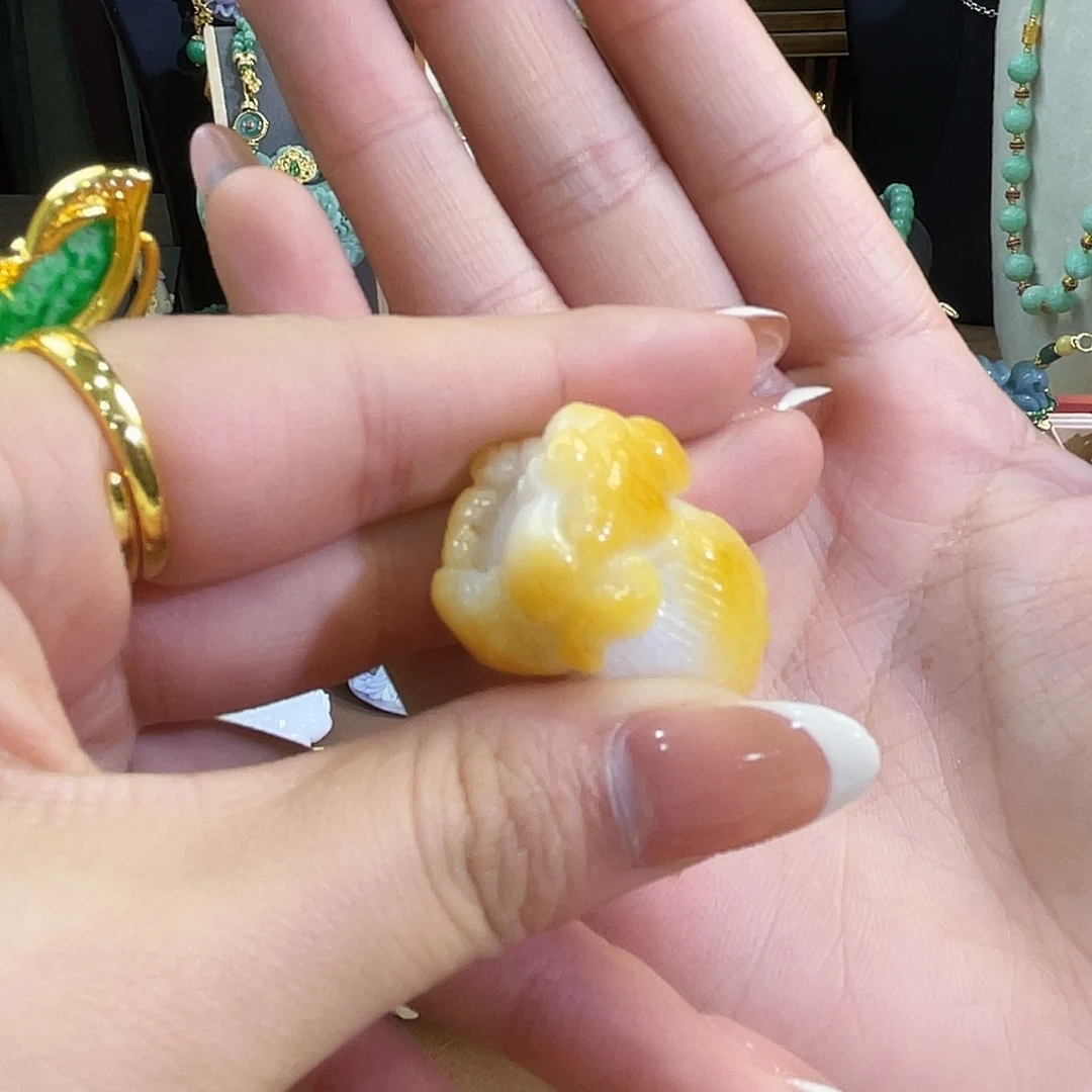 翡翠未镶嵌颈饰炸