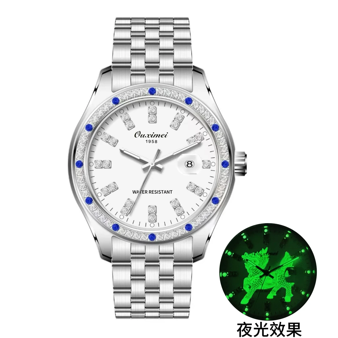 T【正品直发】经典时尚梅花系列夜光防水全自动男士手表