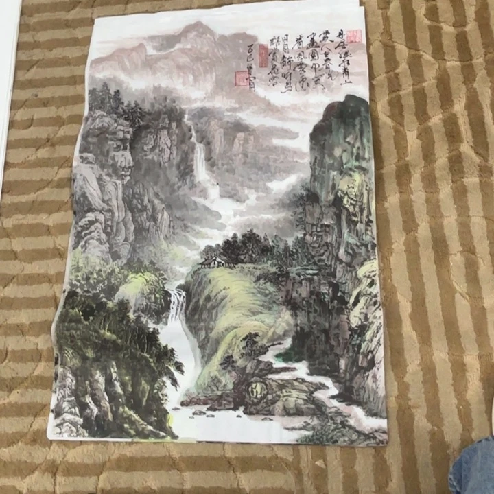 国画花鸟的翅膀和三开