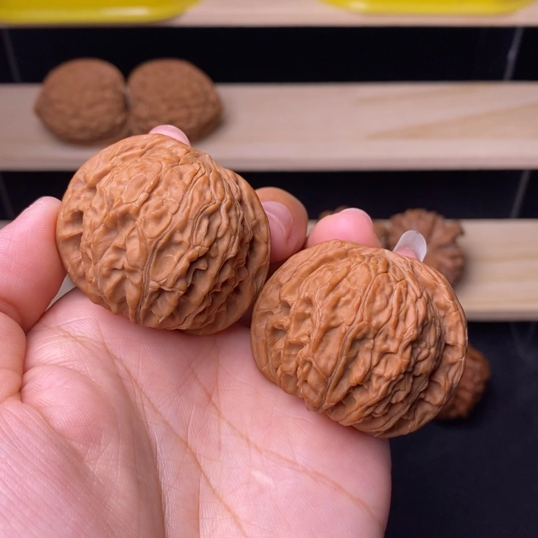 文玩核桃把件41磨盘