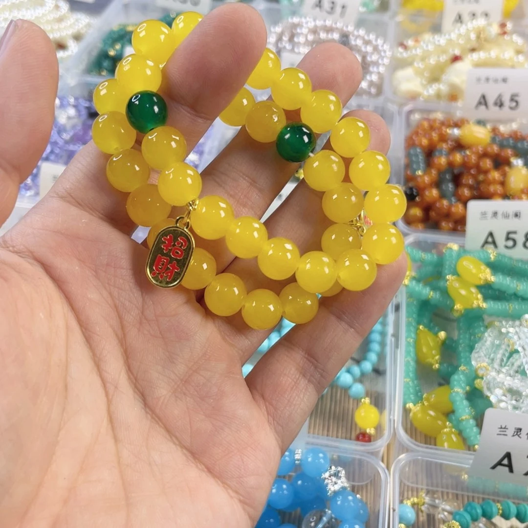 檀香紫檀（小叶紫檀）手串银S925镀金镶嵌