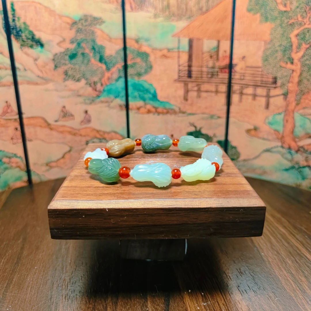 Q和田玉多宝百财手串0264