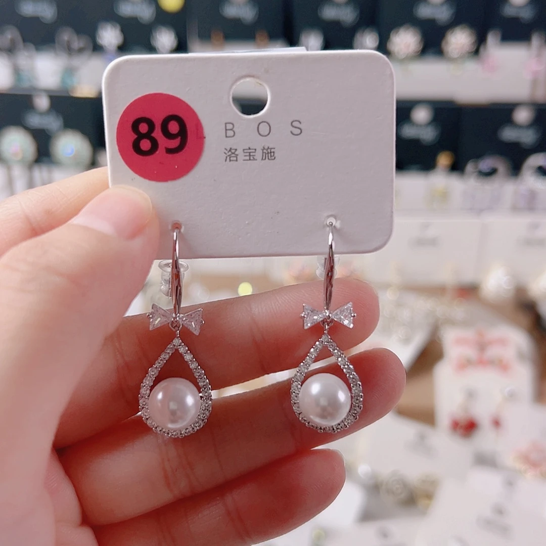 锆石纯铜合金耳环的