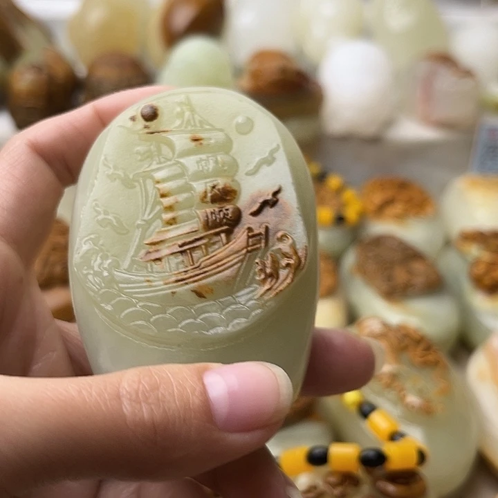 石材古青石不退换一帆风顺微瑕