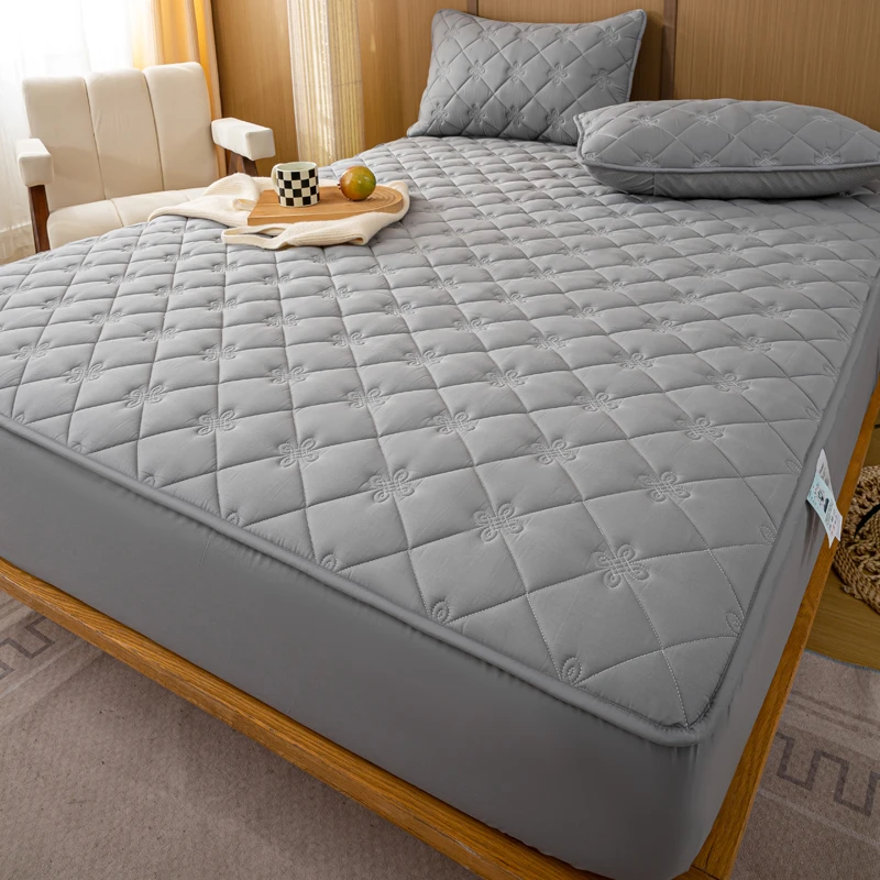 5A抗菌夹棉透气全棉床笠罩防滑a类纯棉床套罩加厚全包床罩可机洗