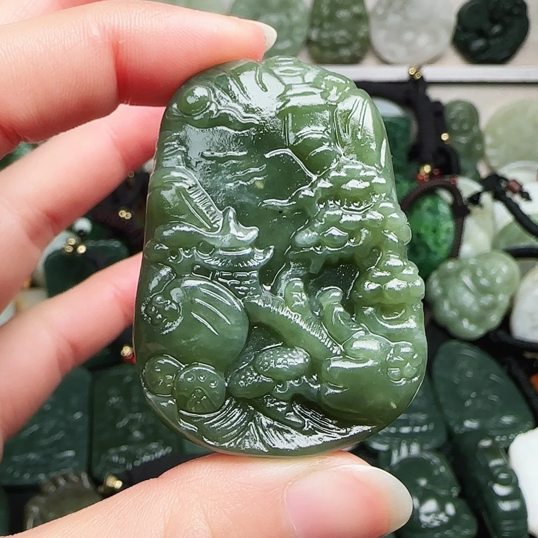 和田玉未镶嵌颈饰