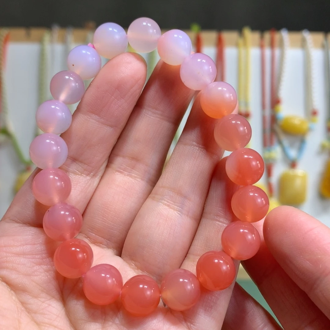 玛瑙/玉髓未镶嵌手链特价10.4mm