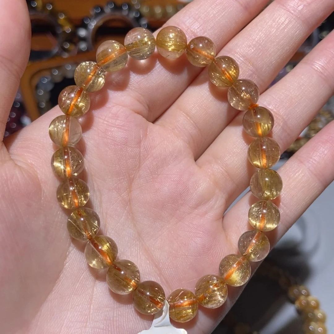 水晶手链未镶嵌钛晶8m