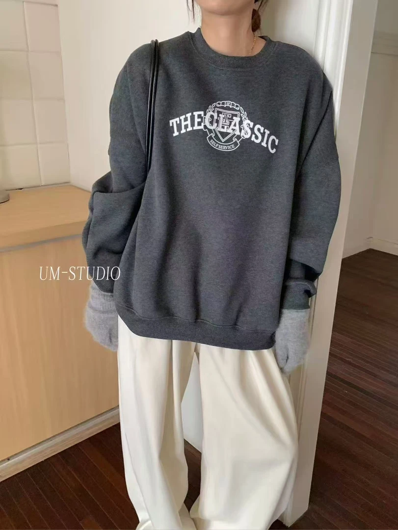 UM#619367#圆领长袖卫衣 FL