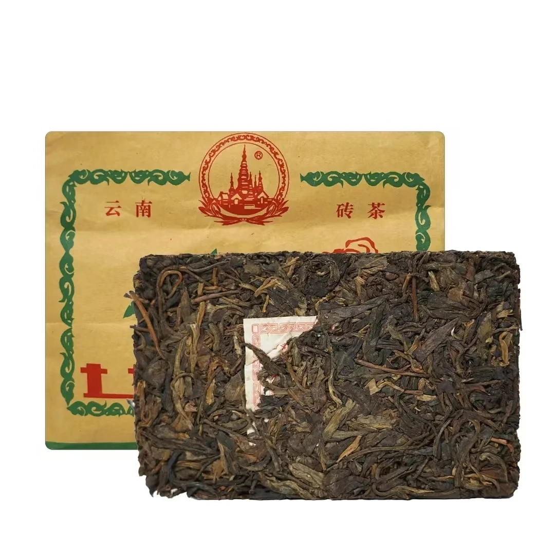 2008年景谷茶厂茶祖特制青砖250克普洱生茶